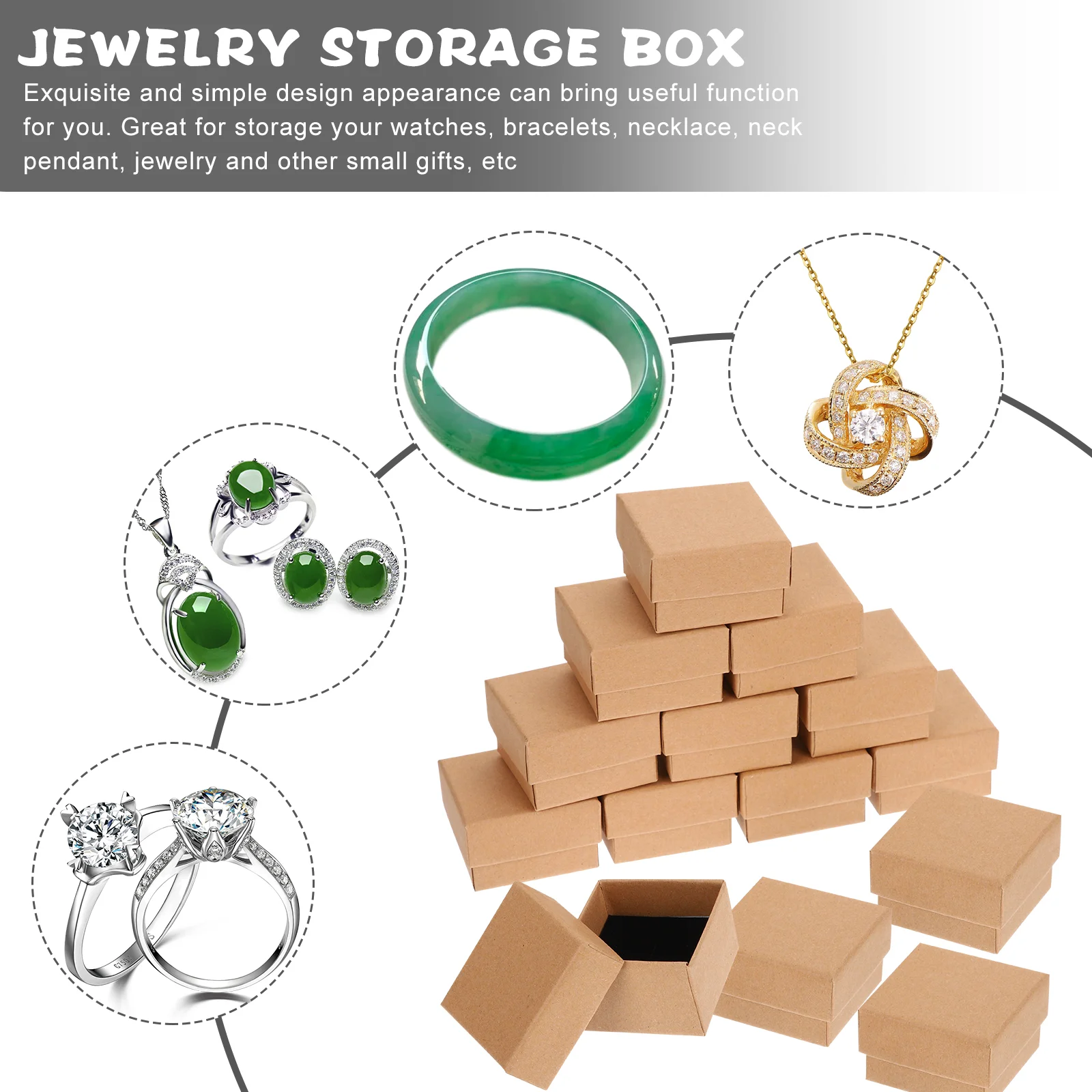 Gift Boxes Jewelry Box Storage Packaging Wrap Pocketkraft Supplies Wrapping Anklet Retail Displays Packing Case Bracelet Watch 