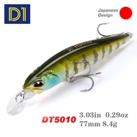 d1 minnow fishing lures hard bait 77mm8 4g 65mm5g artificial wobblers for pike perch seabass fishing tackle