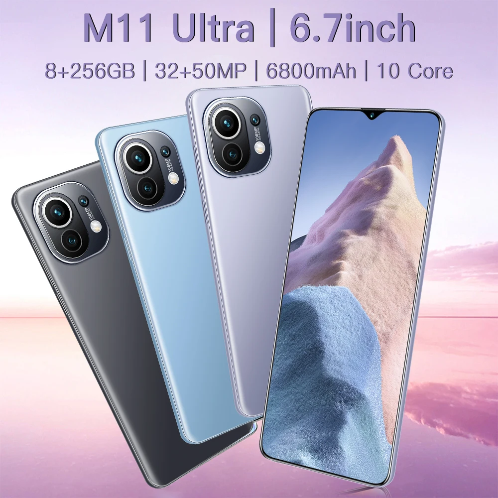 

【Hot Sale】New M11 Ultra Smartphone 6.7 Inch Screen Cellphone 16 + 512GB Mobile Phone 5G 6800mAh Global Version Mobile Phone