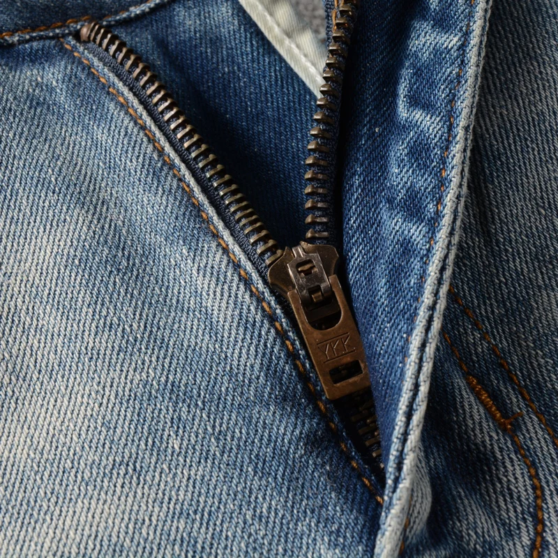 Streetwear Fashion Men Jeans High Quality Retro Light Blue Stretch Slim Fit Ripped Jeans Men Vintage Designer Denim Pants Hombre