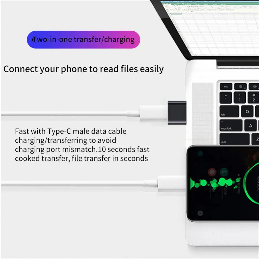 Mini Aluminum Alloy Usb2.0 Adapter Type-C Suitable For Apple 12 PRO Charging Converter PD Fast Charging Converter C To A Adapter