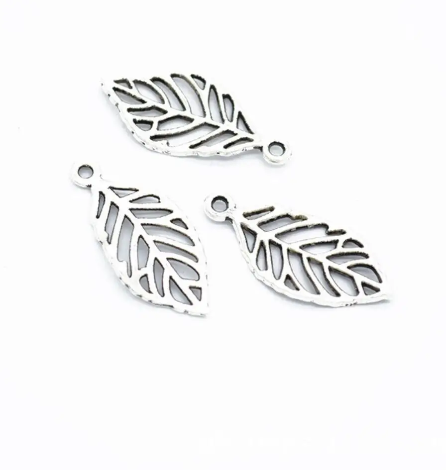 

20pcs Charms Hollow Leaf 29*13mm Antique Silver Color Pendants Making DIY Handmade Tibetan Finding Jewelry F0473
