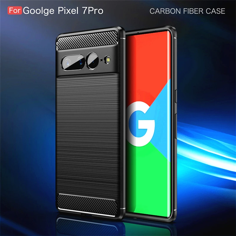 

Чехол для Google Pixel 7 Pro, противоударный силиконовый чехол из углеродного волокна для Google Pixel 7 Pro, чехол для Pixel 7 7 Pro 6 6 Pro 5