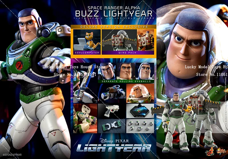 Фото Коллекционная фигурка HOTTOYS HT MMS635 Deluxe Version 1/6 Базз Лайтер: Космический рейнджер Альфа, подвижное тело, 12 дюймов, полный комплект №1