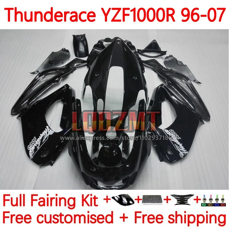 

Black grey Fairings For YAMAHA Thunderace YZF1000R YZF 1000R YZF-1000R 96 97 98 99 00 01 2002 2003 2004 2005 2006 2007 8No.10