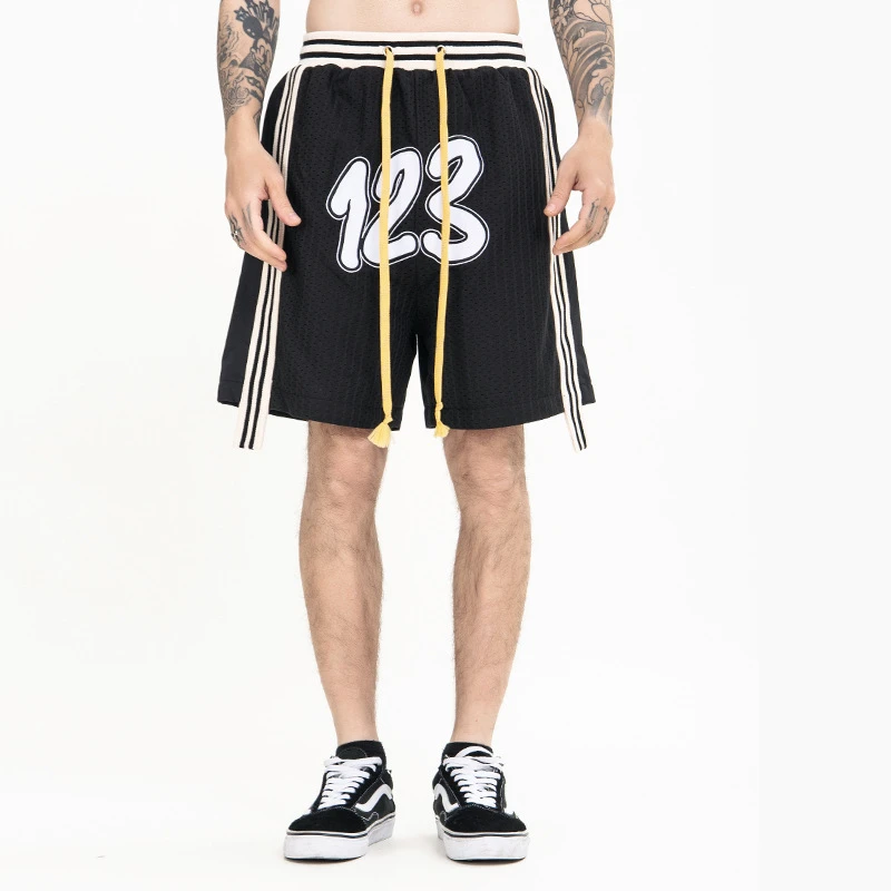 New Fashion Spring Summer Short For Men Basketball Shorts Quick Dry Netting Shorts Gym Short For Men Hiphop Oversize Short Men