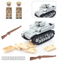 military m3 stuart light mini tank building block assemble ww2 soldier figures weapons equipment model child christmas gift toys