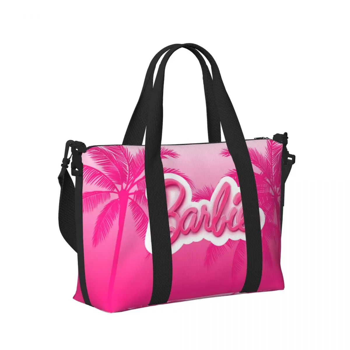 Большая мультяшная Сумка-тоут Барби на заказ для женщин сумка-шоппер через плечо