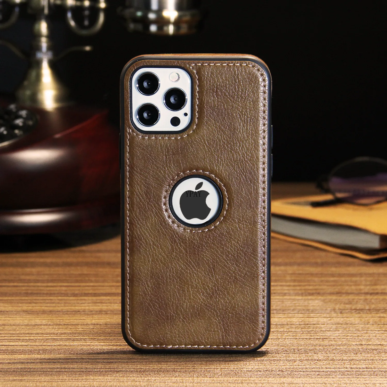 

Suitable for iPhone 11pro Max Stitching Leather Stitching Phone Case Apple 12 All-Inclusive Protective Case IX Soft Case