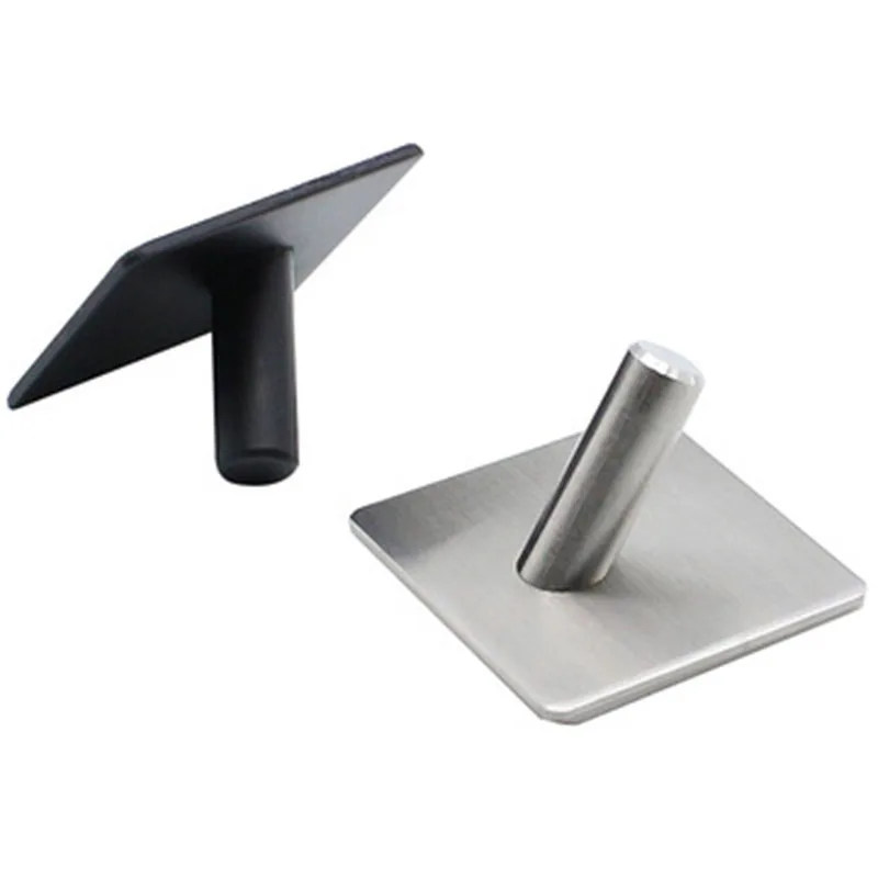 

Stainless Steel Hook Single Hook Strong Viscose Without Trace Hooks Bathroom Coat Towel Rack Multifunction Hardware Accessories