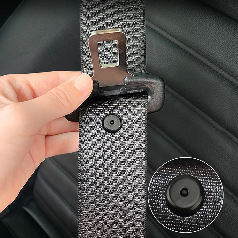 

4 Pairs Button Clip Seat Belt Button Buckle Stop Universal Fit Stopper Kit Black Prevent 2. Please Allow Slight Manual Measureme