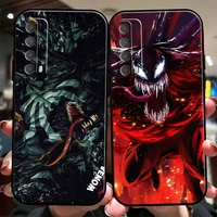 marvel venom cool phone case for huawei honor 7a 7x 8 8x 8c 9 v9 9a 9x 9 lite 9x lite carcasa funda liquid silicon soft