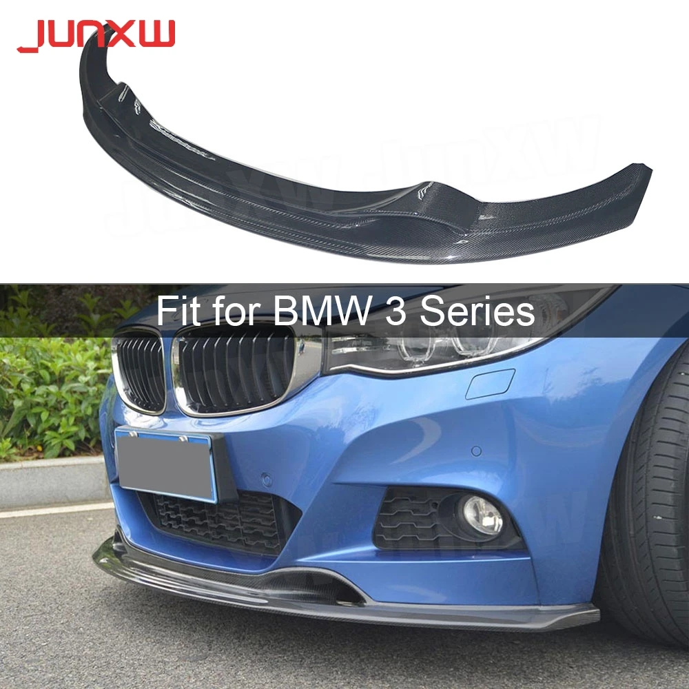 Передний бампер из углеродного волокна спойлер для BMW 3 серии GT F34 M-sport M-Tech 2014-2018 FRP