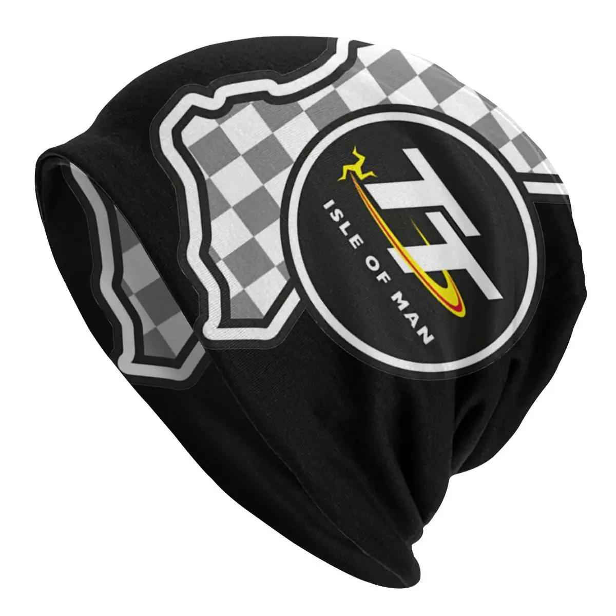 

Женская шапка с изображением острова Мэн ТТ, крутая вязаная шапка для мужчин и женщин, зимние теплые шапки-бини для мотогонок, шапки