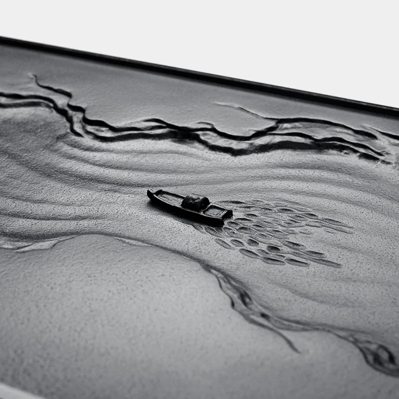 Ujin каменный поднос для чая бытовой чайный сервиз из сланца кунг-фу