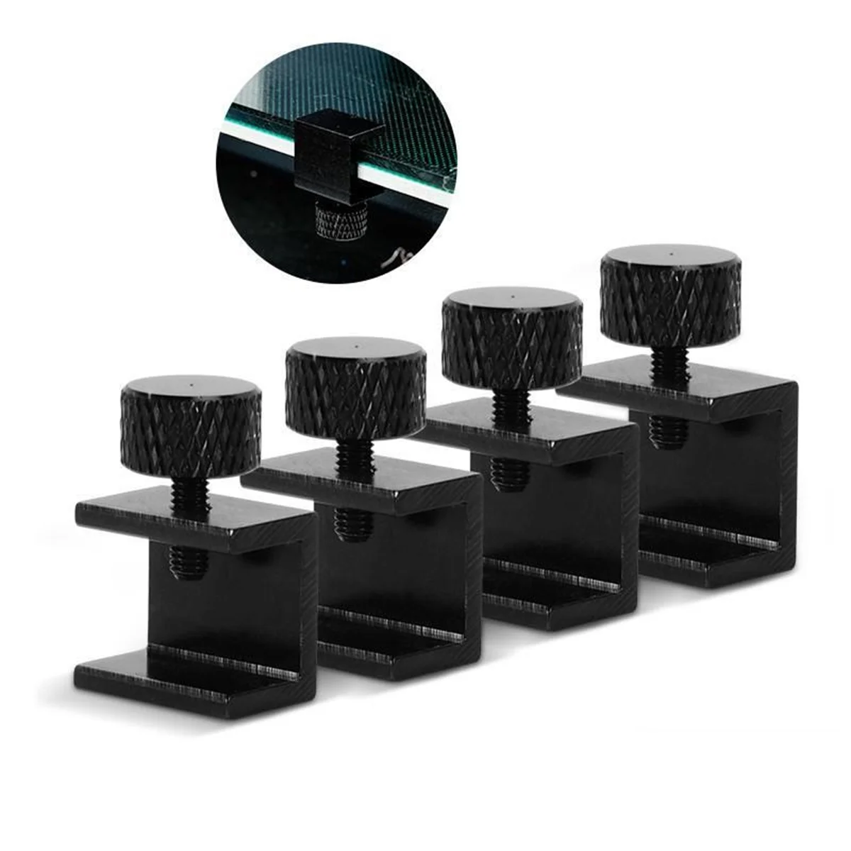 

3D Printer 4Pcs Glass Bed Clips Clamps Adjustable For Ender 3/pro/V2/3S/Ender 5/CR-10 CR-20 PRO CR-10S ProHeat Bed Fixed Clips