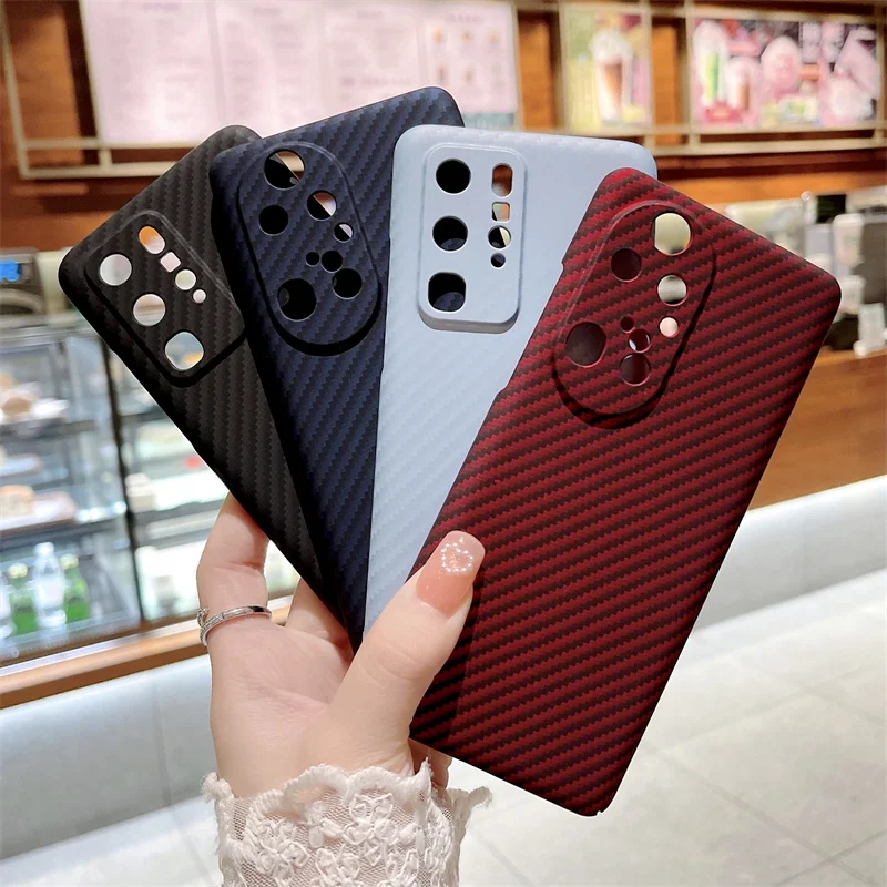 

Роскошный чехол из углеродного волокна для телефона Huawei P40 P50 Mate 30 40 Pro P 50 Pro, чехол для Honor 50 60 Pro 50Pro, жесткий чехол-накладка