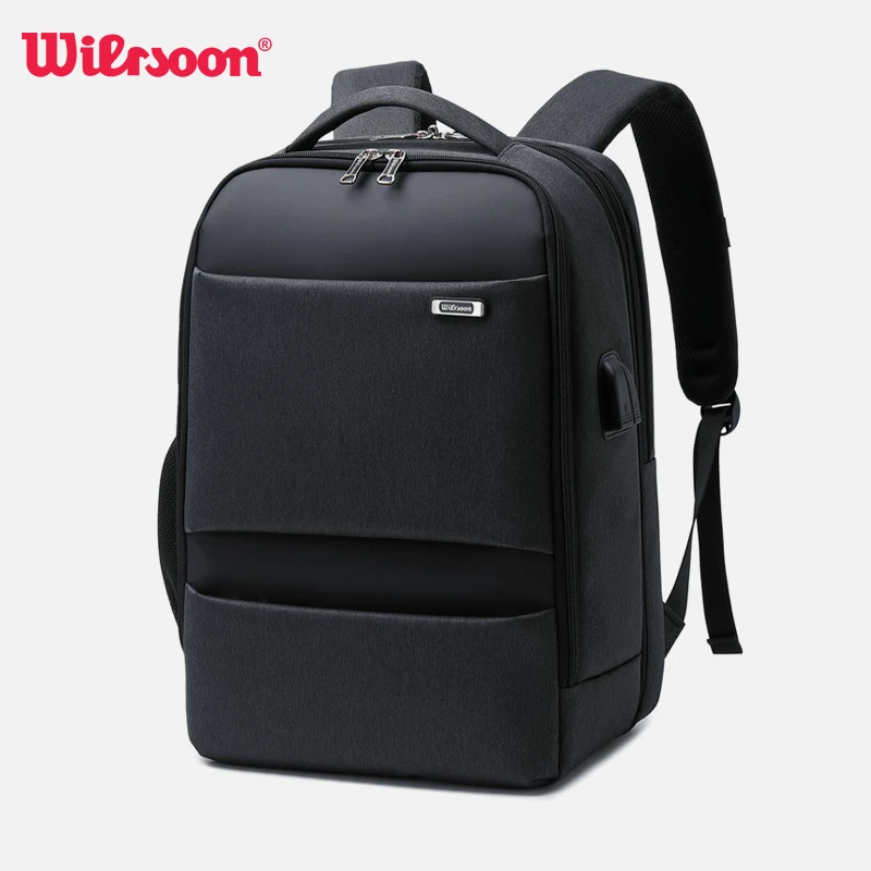 

WIERSOON Expandable Backpack Men for 15.6 Inch Laptop Backpacks Male Travel Backpack Bags Large Capacity Mal