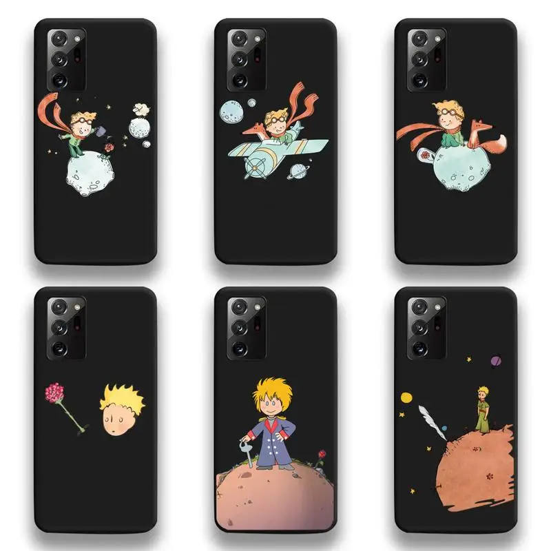 

Cute cartoon Little Prince Phone Case For Samsung Galaxy Note20 ultra 7 8 9 10 Plus lite M51 M21 M31S J8 2018 Prime