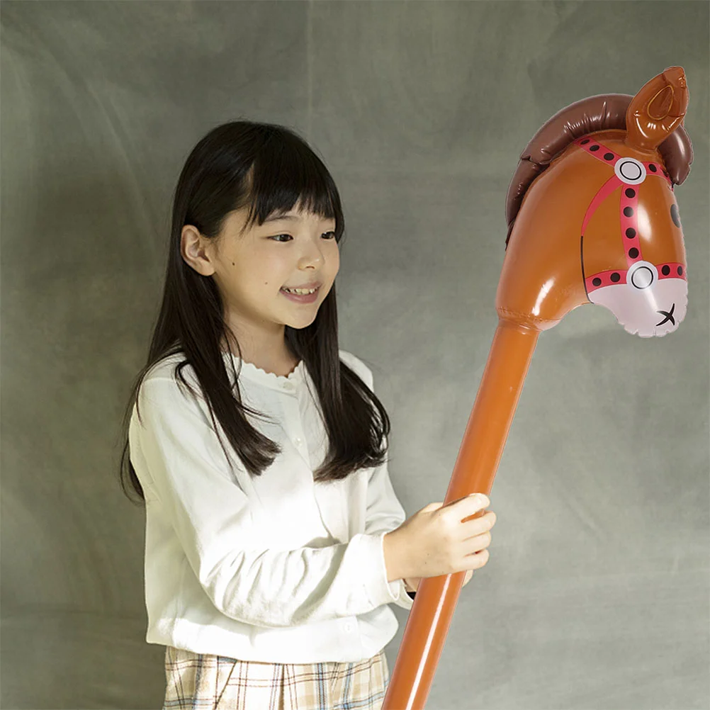 2 шт. надувная палочка с головой лошади украшение для Хэллоуина пиньята