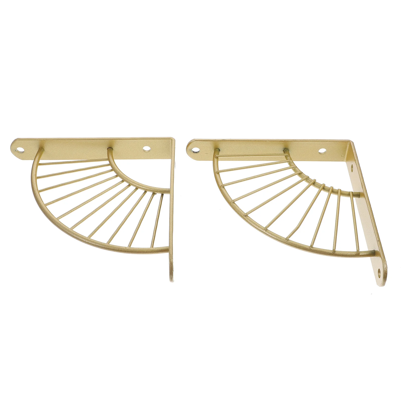 

2 Pcs Heavy Duty Shelves Accessories Support Brackets Wall Hanging Iron Shelf Fixator Mounted