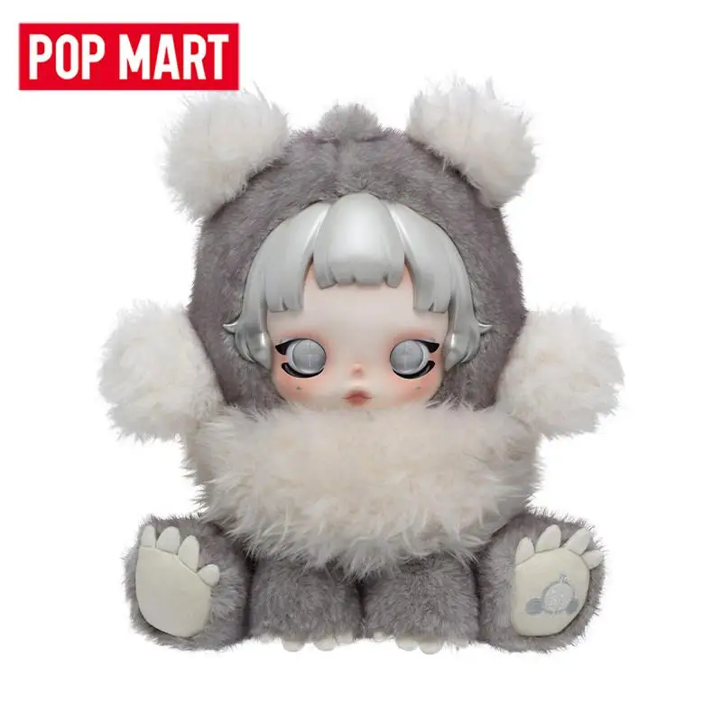 Фото POP MART SKULLPANDA Punk Panda: Серия плюшевых кукол, оригинальная таинственная коробка, игрушки-сюрпризы, фигурки, украшения для дома №1