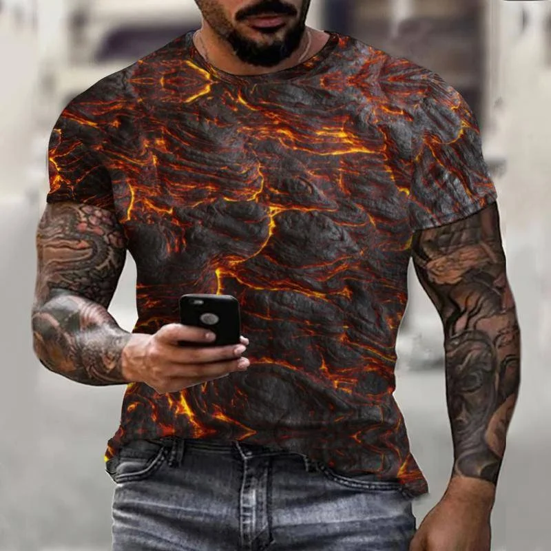 Рисунок 2 - Мужская футболка с 3D принтом в стиле хип-хоп