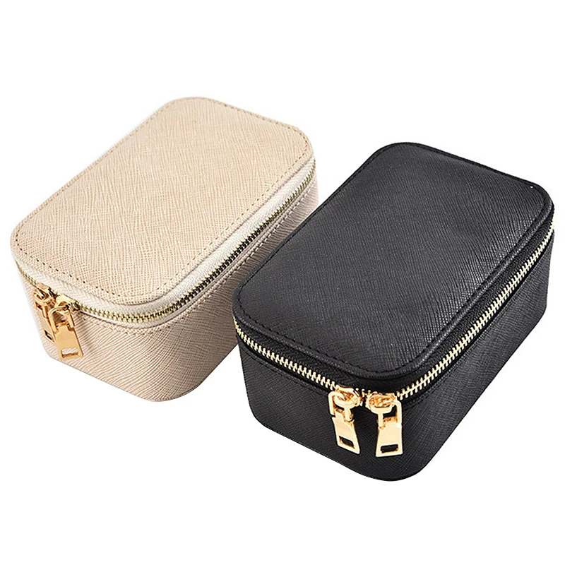 Jewelry Box Travel Cosmetic Jewelry Organizer Makeup Lipstick Storage Box