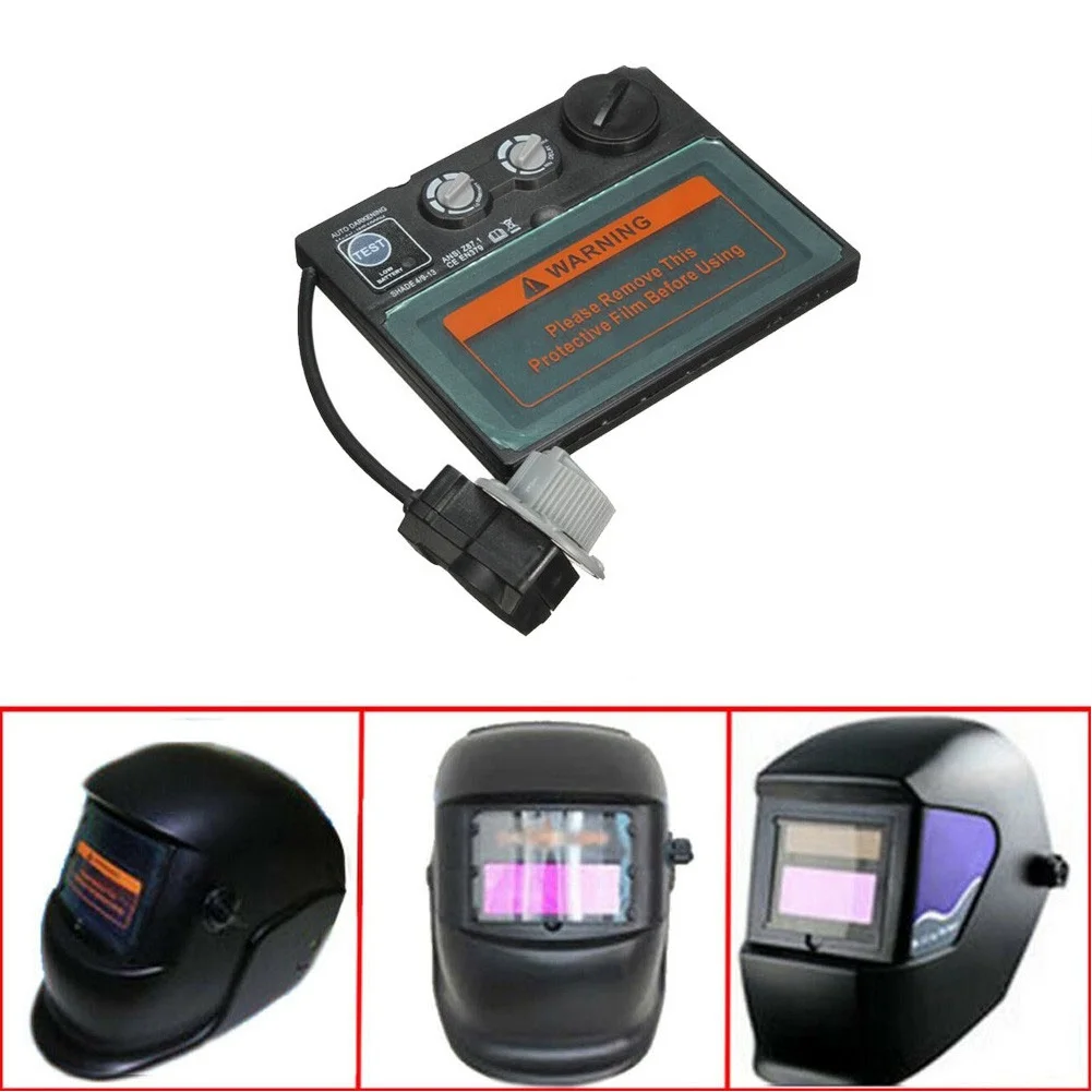 

Solar Powered Auto Darkening Welding Helmet with Adjustable Sensitivity and Delay Time Control (106 characters)