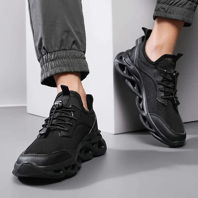 Кроссовки мужские сетчатые на шнуровке повседневные Сникерсы дышащая легкая