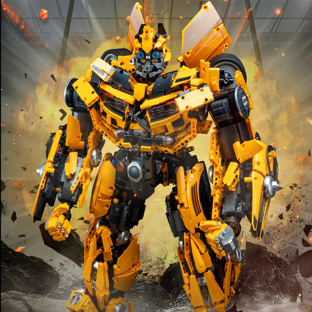 

5692PCS Transformation Yellow Mega Deformation Commander Robot Figures Building Brick Block Gift Toy Boys Set Christmas