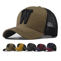 baseball cap adult net cap hat unisex summer hat breathable hat w letter shade spring autumn cap hip hop fitted cap