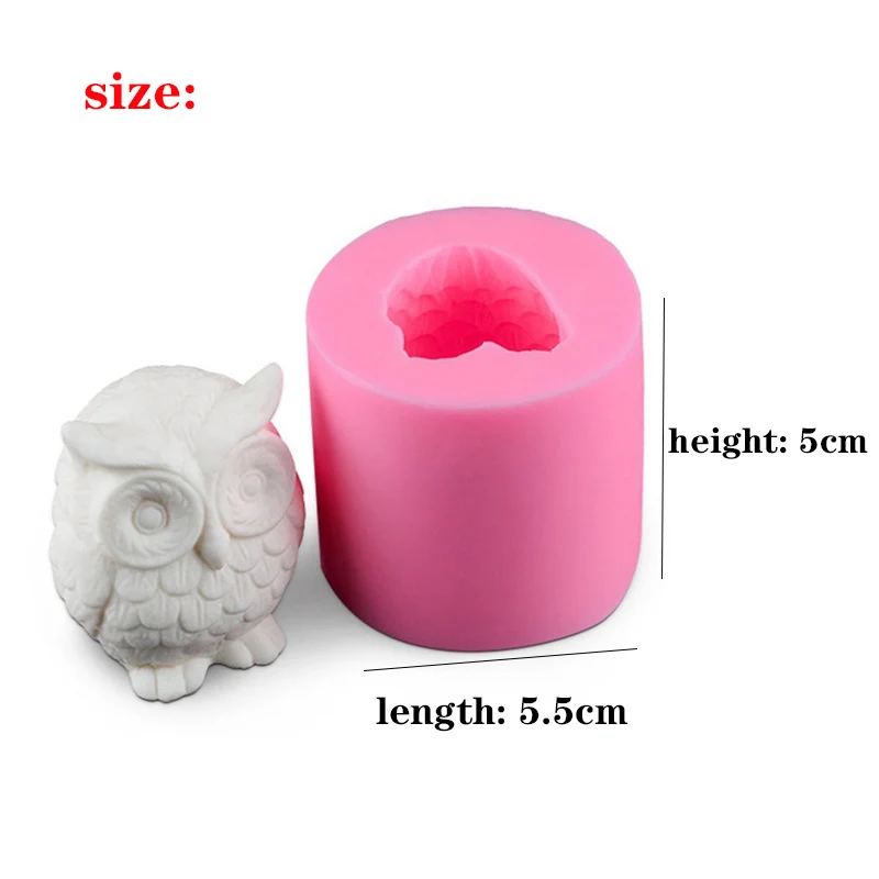 Силиконовая Форма Для Торта В Форме Совы 3D Цветочной Помады Кексов Желе Конфет