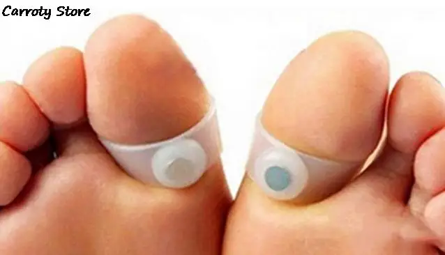 

1 Pair Magnetic Toe Rings Therapy Slimming Products Fast Lose Weight Burn Fat Reduce Fats body Silicone Foot Massage
