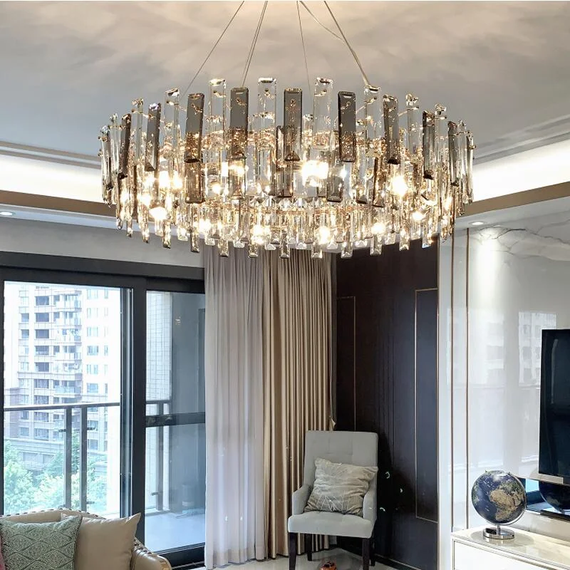 

Chandeliers Led Lamps Crystal living room modern simple dining room round/rectangular villa luxury new decorative
