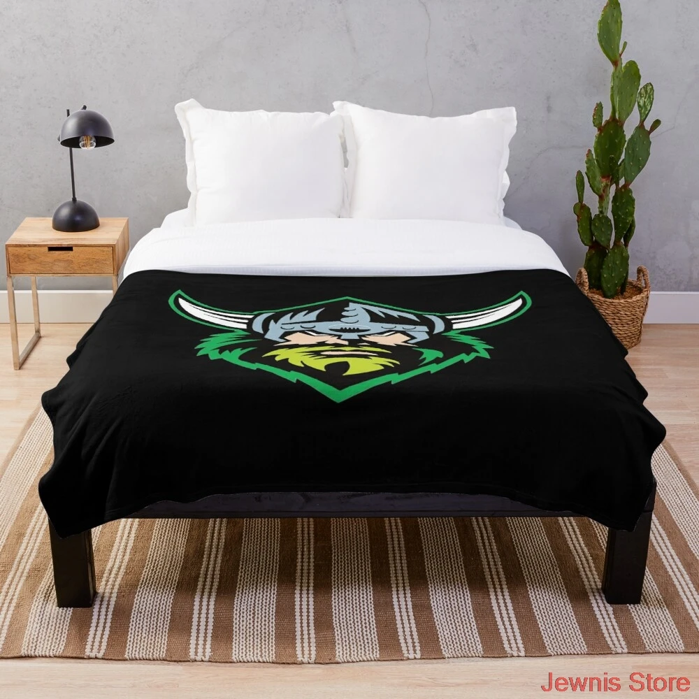 

Canberra Raiders Throw Blanket Soft Warm Coral Fleece Plush Throw Blanket Rug Piece Sofa Bed Knee blankets Boys Girls