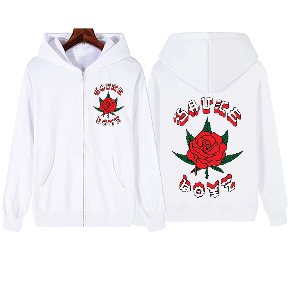 Толстовка с капюшоном на молнии в стиле Харадзюку