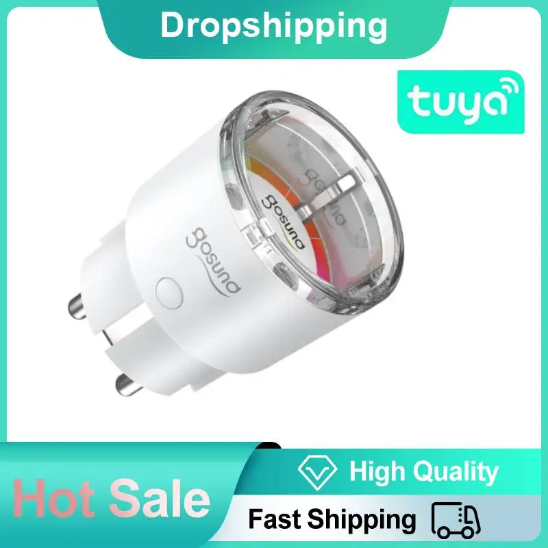 

Умная розетка Tuya с Wi-Fi и монитором, 10 А