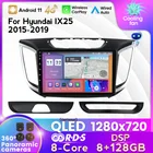 Автомагнитола 2 Din, мультимедийный видеоплеер с IPS-экраном, ОЗУ 8 ГБ, хранилище 128 ГБ, GPS-навигацией для hyundai Creta ix25 2015-2018 с видеорегистратором