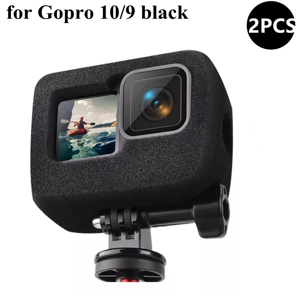 

Windshield Wind Noise Reduction Sponge Foam Case For GoPro HERO 10 9 Cover Housing For Gopro Hero 10 Action Camera Accessorie