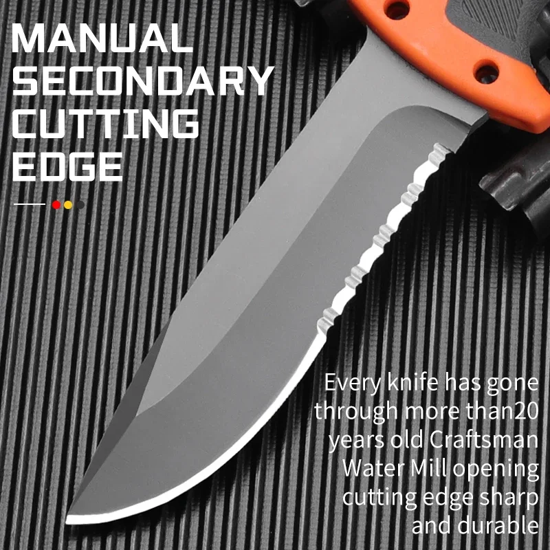 Стальной уличный нож 70cr13mov используемый для охоты пеших прогулок выживания в