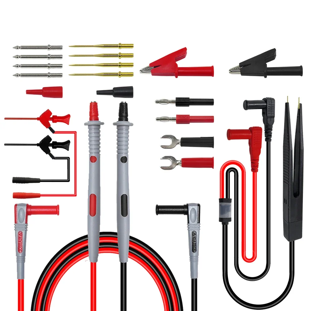 

Датчики мультиметра Cleqee, сменные иглы, комплекты тестовых проводов, зонды для цифрового мультиметра, кабельный щуп для мультиметра