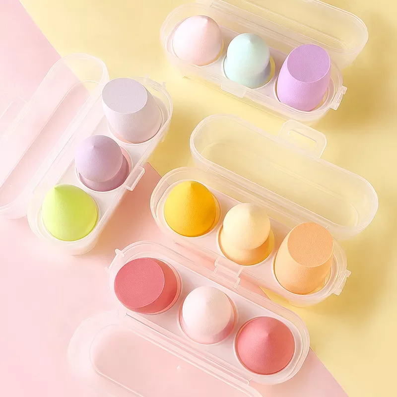 

NEW PCS Beauty Egg Set Gourd Water Drop Puff Makeup Puff SetColorful Cushion Cosmestic Sponge Egg Tool Wet And Dry Use