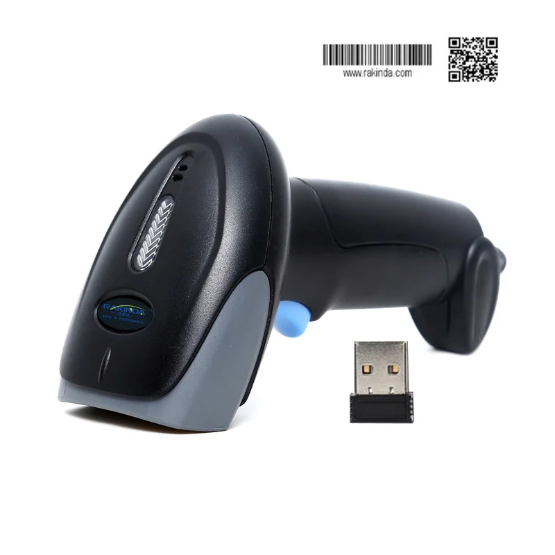 Фото Беспроводной портативный USB-сканер штрих-кодов и QR-кодов RAKINDA (1D/2D) №2