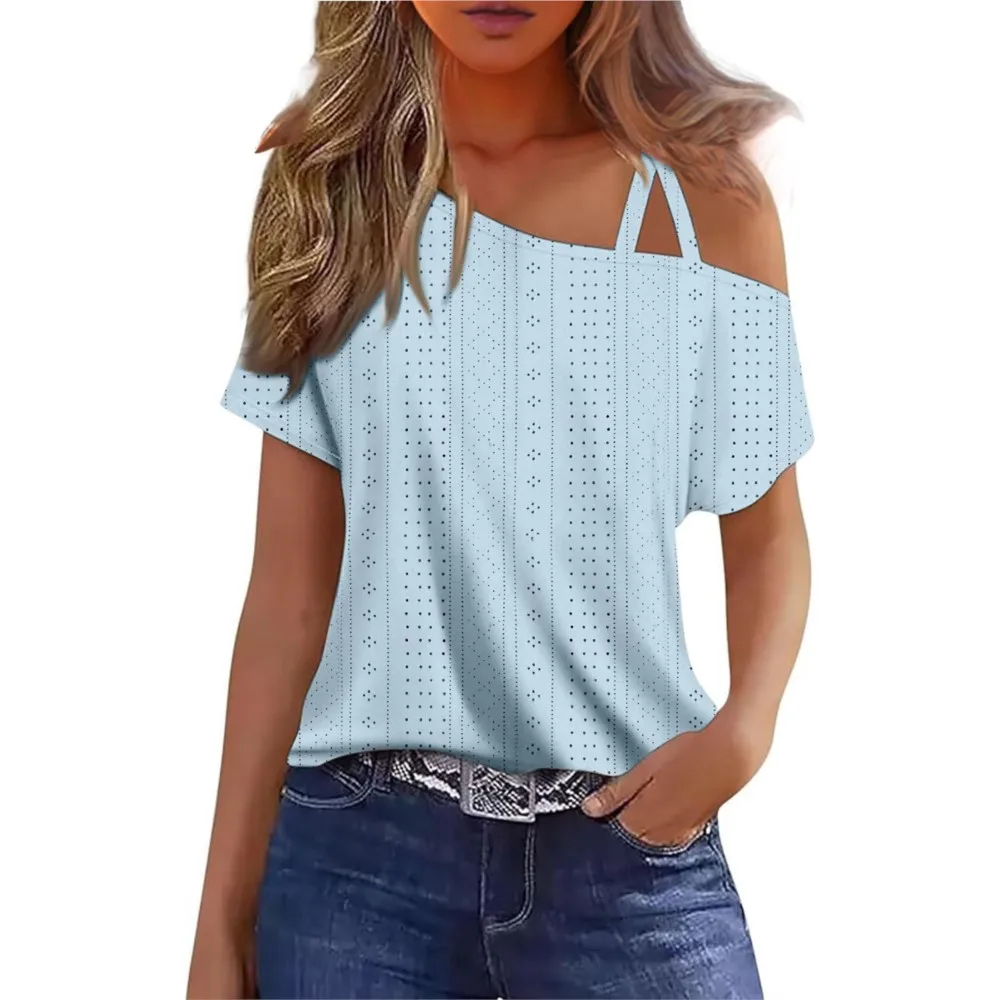 Модная футболка с коротким рукавом и узором обскура женская летняя новая