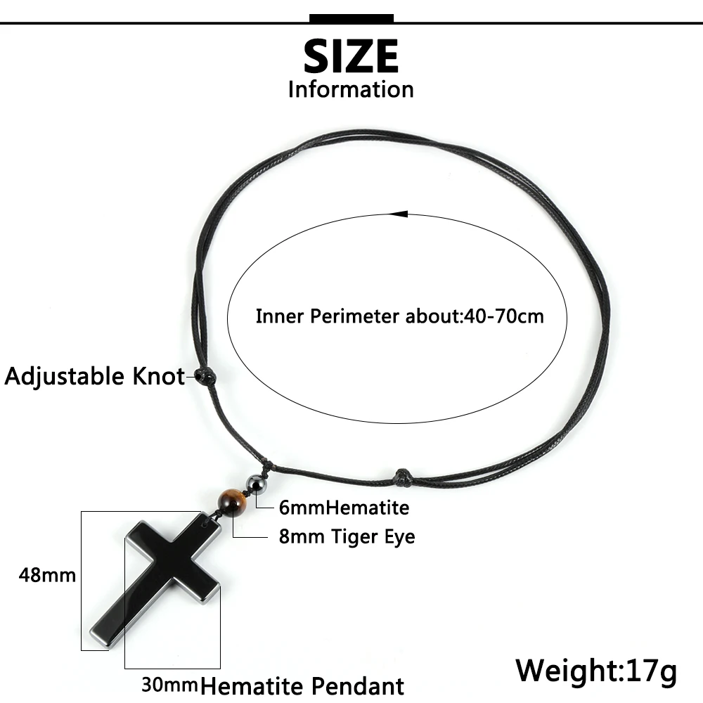 Мужское и женское ожерелье с подвеской из Натурального Гематита стрелы длинная