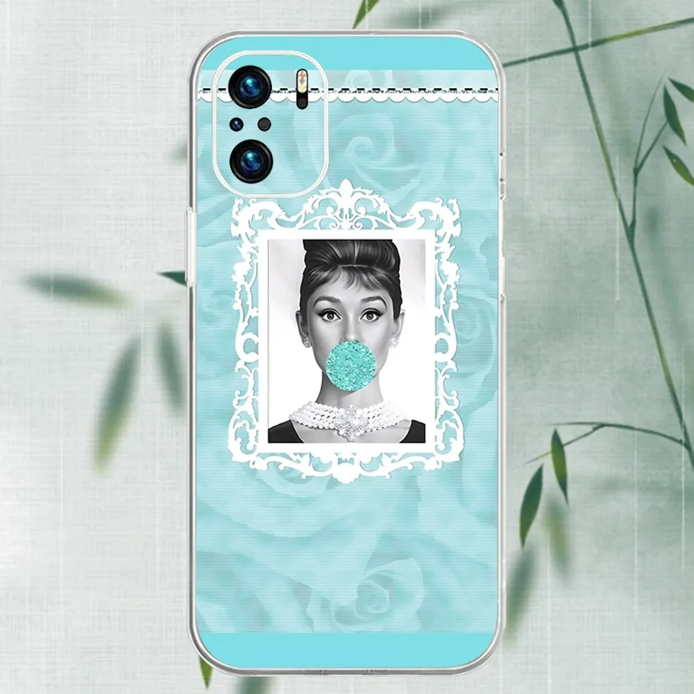 A-ti-ffany Blue Phone Case For Xiaomi 11 Redmi Note 5G 8T 9A 9 10T Note8Pro Note9 12SUltra Transparent