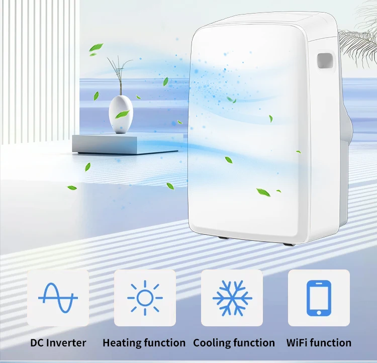 Airwens 2026 Новая модель мобильного кондиционера 5000700090001200018000 BTU с Wi-Fi, только охлаждение (art.: 3920dc0451723) - 3920dc0451723