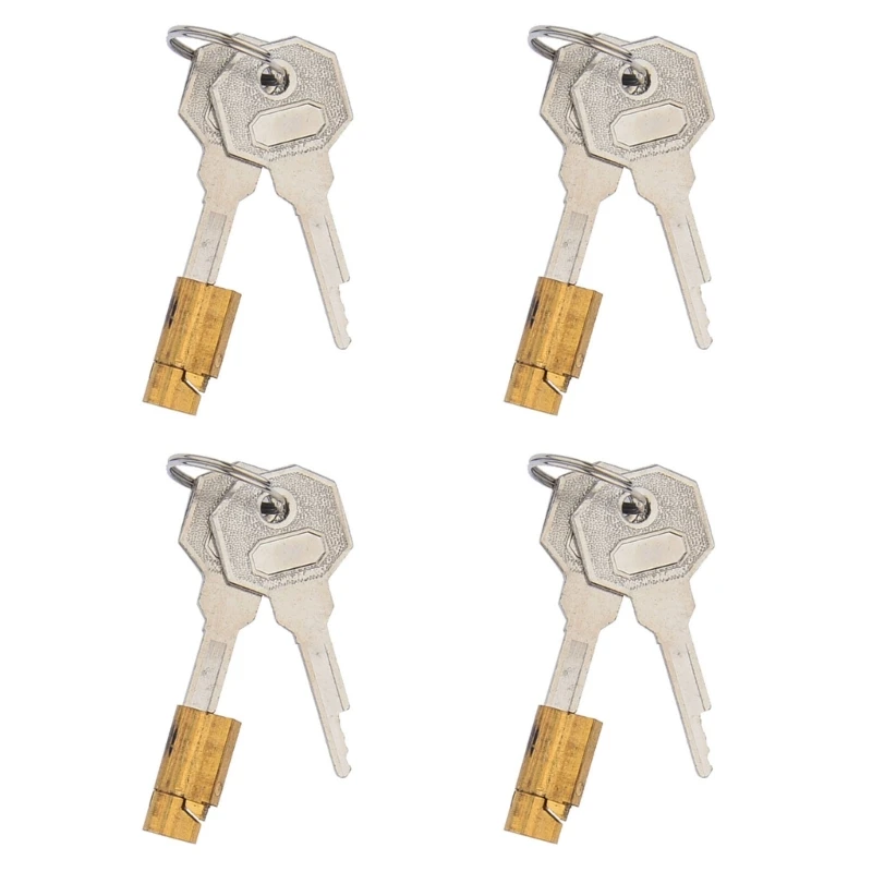 Врезной замок из нержавеющей стали 4 шт. для спален и отдельных комнат с ключом 37JD