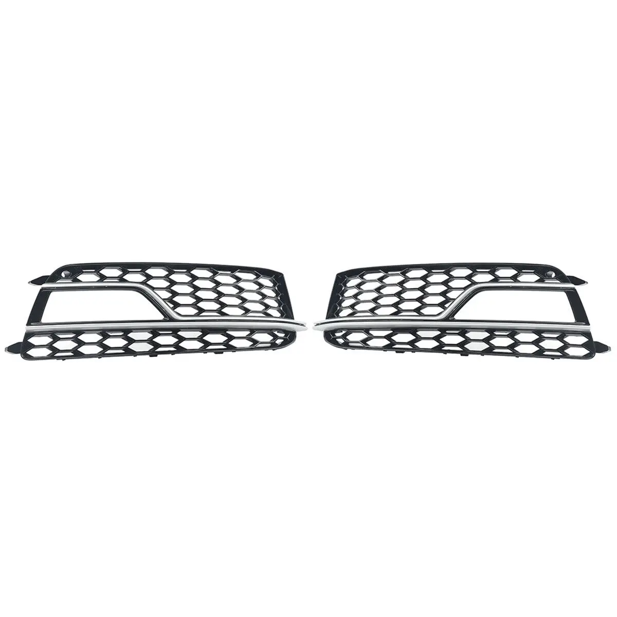 2 шт. хромированная + черная противотуманная решетка для Audi A5 S-Line S5 2013-2017